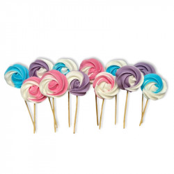 Zuckerlutscher bunt 3 Sorten 12Stk