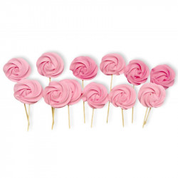 Zuckerlutscher rosa 12 Stk.