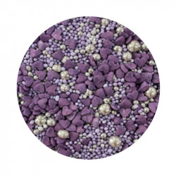 Zuckerdekoration Lila Liebe 1kg