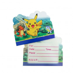 Einladung zum Geburtstag von 10pcs Pokémon Pikatchu
