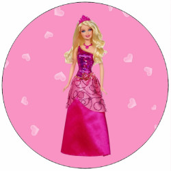 Essbare Papier-Barbie-Puppe 19,5 cm