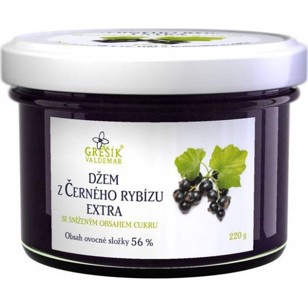 Schwarze Johannisbeerkonfitüre extra zuckerreduziert 220g