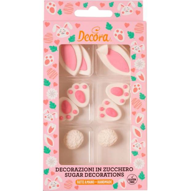 Zuckerhase Dekoration 10Stk