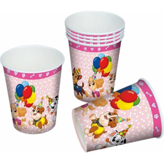Pappbecher 250ml 6 Stück Paw Patrol