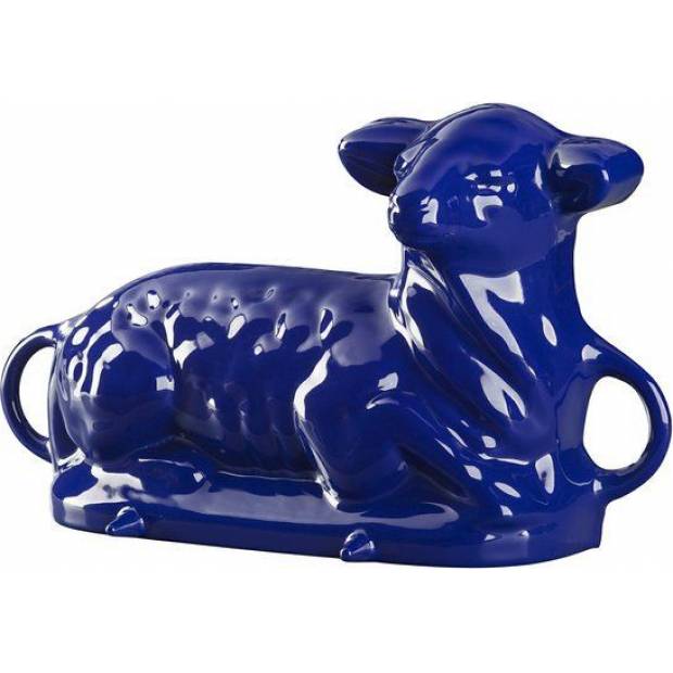 Gusseisen-Emaille-Backform GOURMETINA Lamm - nachtblau