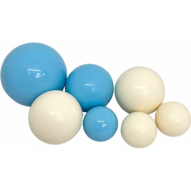 Schokoladenkugeln 7 Stück weiß-blau