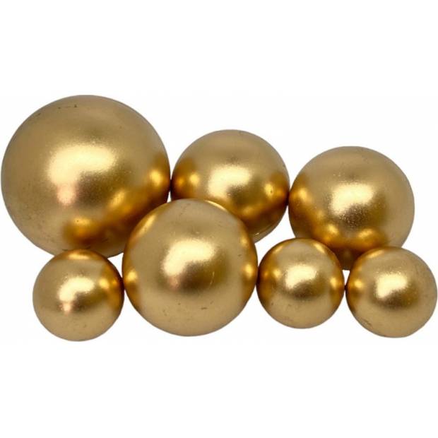 Schokoladenkugeln 7 Stück Super Goldfarben
