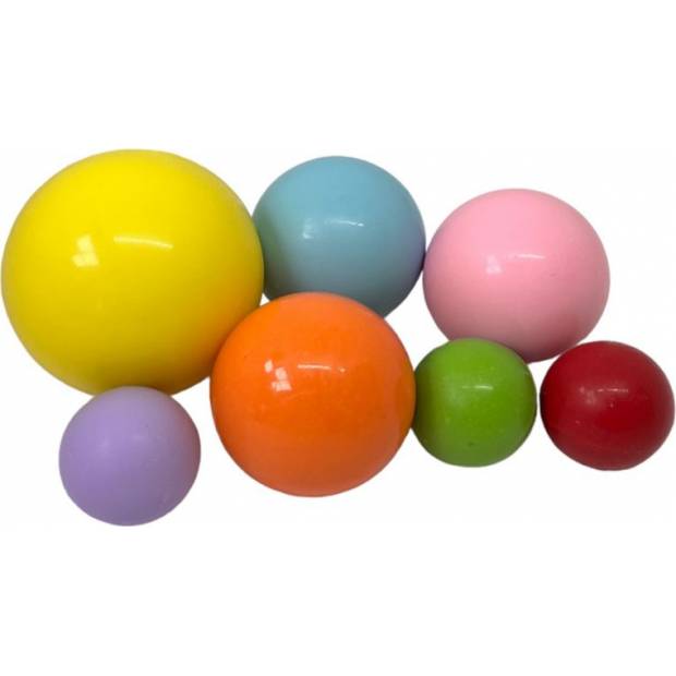 Schokoladenkugeln 7 Stk Regenbogenfarbig