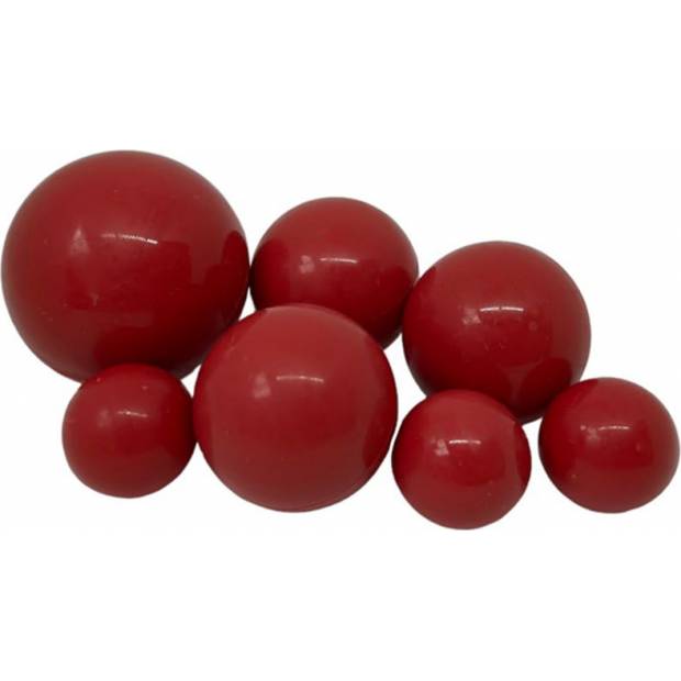 Schokoladenkugeln 7 Stk rot