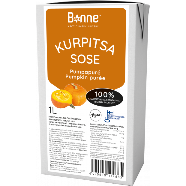 Fruchtpüree 100% Kürbis 1l