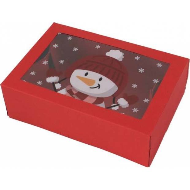 Weihnachten Süßigkeiten Box Schneemann 22x15x7cm