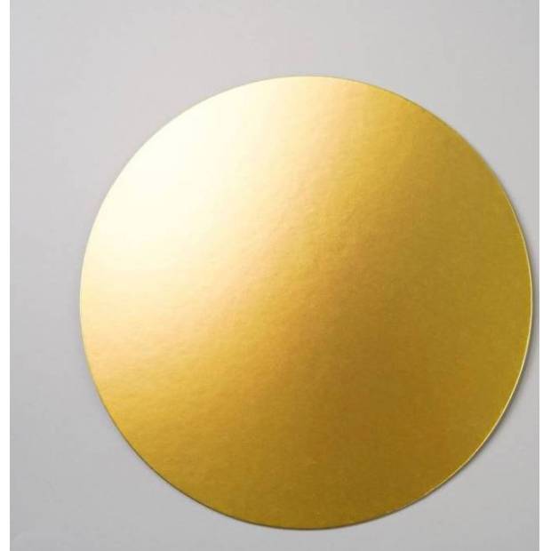 Kuchenstern Kuchenunterlage für Kuchen dünn gold matt Kreis 22 cm (1 Stück)