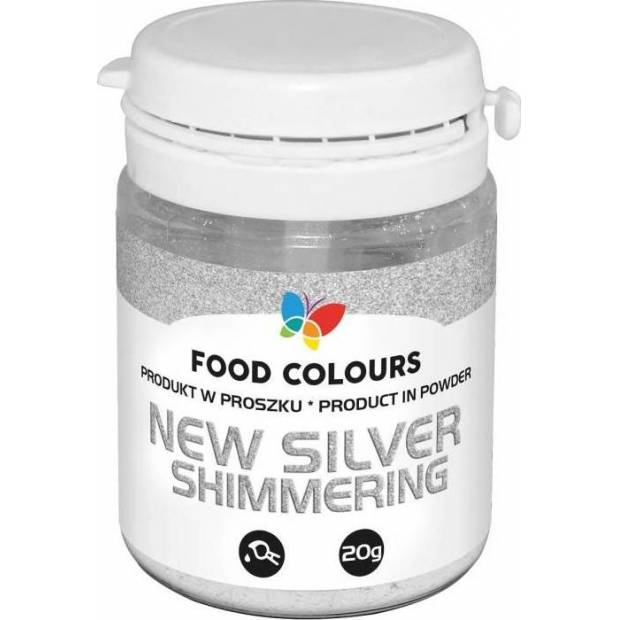 Lebensmittelfarben Neu Silber (20 g) Silber