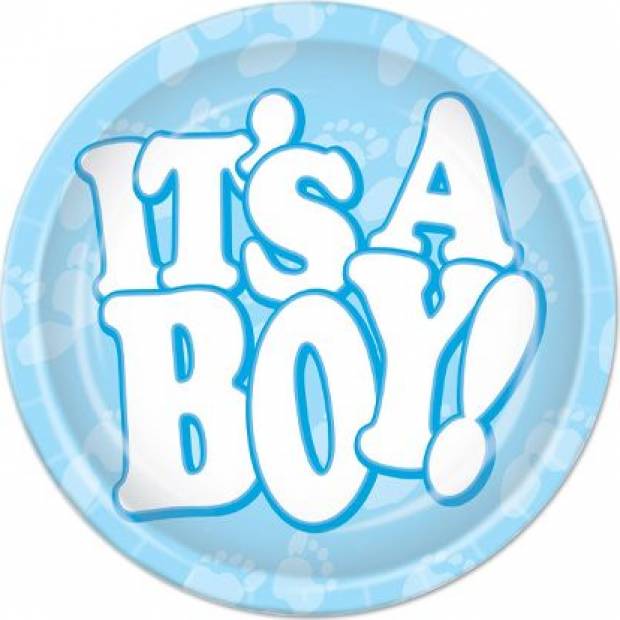Pappteller Es ist ein Junge 23cm 10St.