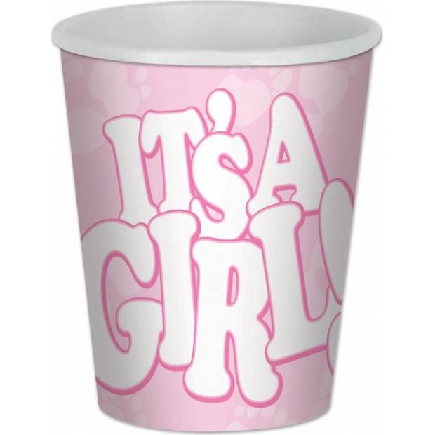 Pappbecher it's a girl 10pcs