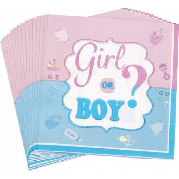 Papierservietten Mädchen oder Junge?
