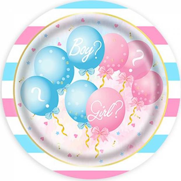 Pappteller Ballons 23cm 10Stk