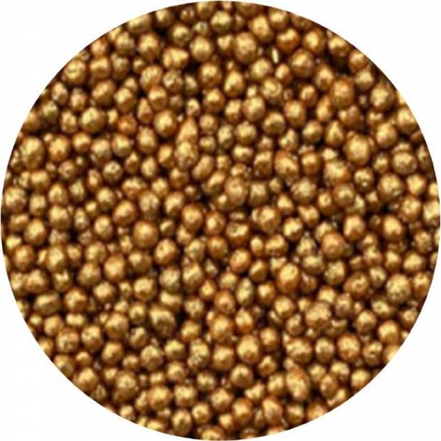 Zuckerperlen gold metallic 2mm 1kg