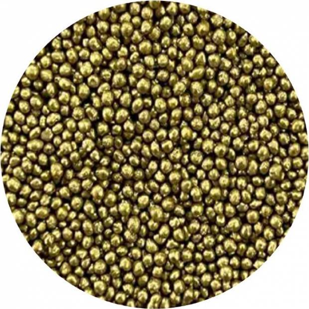 Zuckerperlen goldene Premium-Metallisch 2 mm 1 kg
