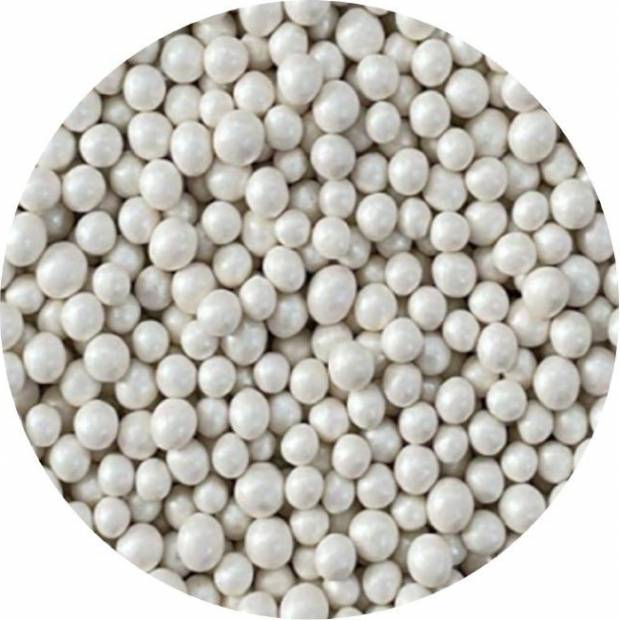 Zuckerperlen weiß metallisch 3-4mm 1kg
