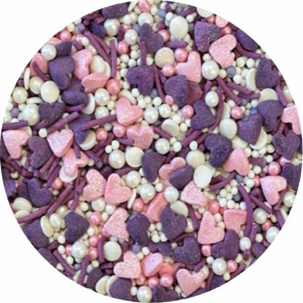 Zuckerdekoration Lila Liebe 1kg