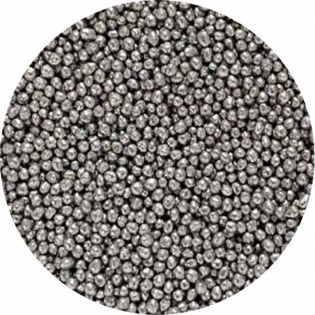 Zuckerperlen silbermetallic 2mm 1kg