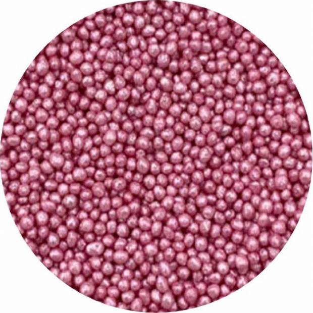 Rosa Metallic-Zuckerperlen 2mm 1kg