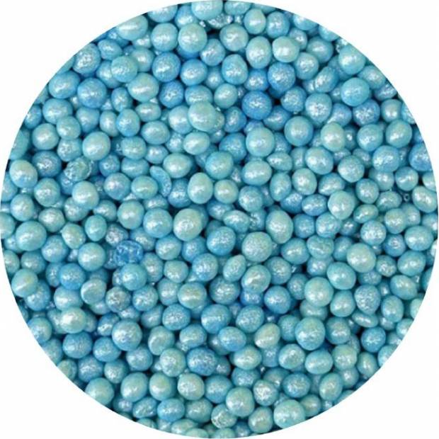 Zucker-Reis-Perlen blau Perle 3-4mm 1kg