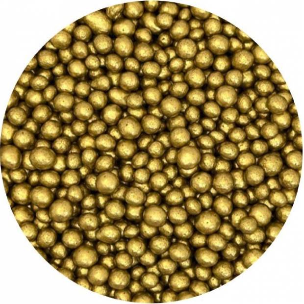 Zucker-Reis-Perlen antik gold 5mm 1kg