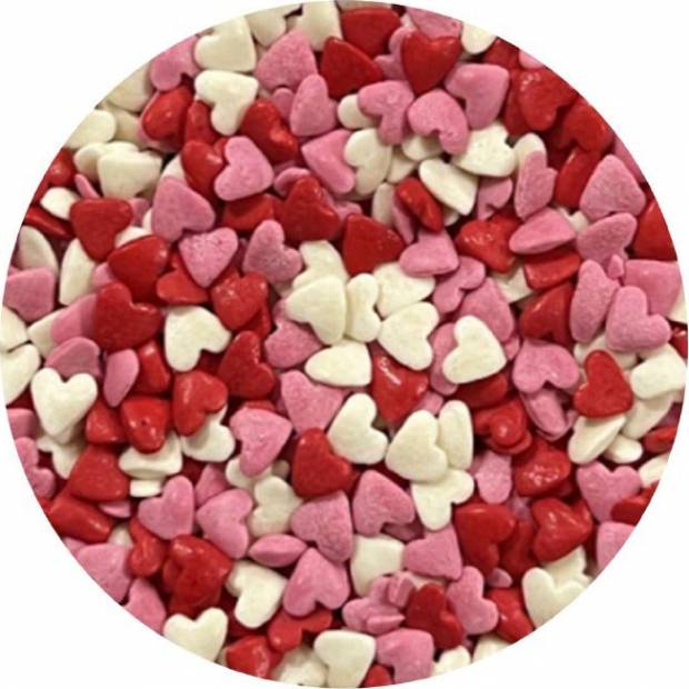 Zuckerdekoration Herz-Trio 1kg