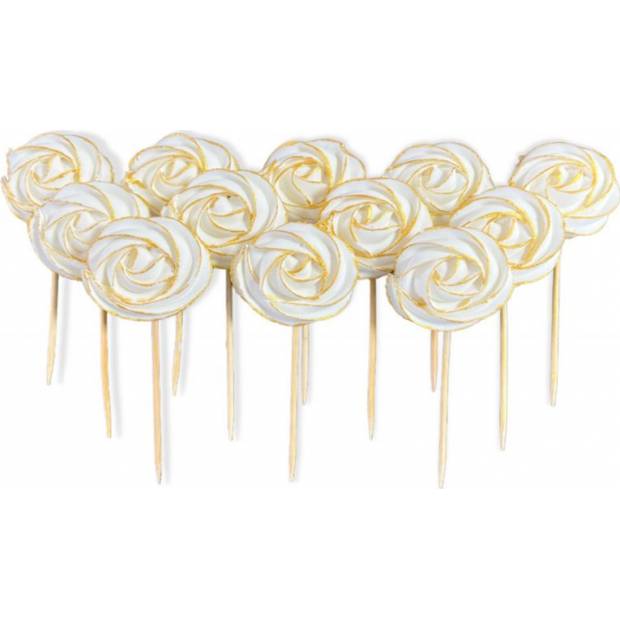 Premium Zuckerlutscher mit Goldkontur 12 Stück