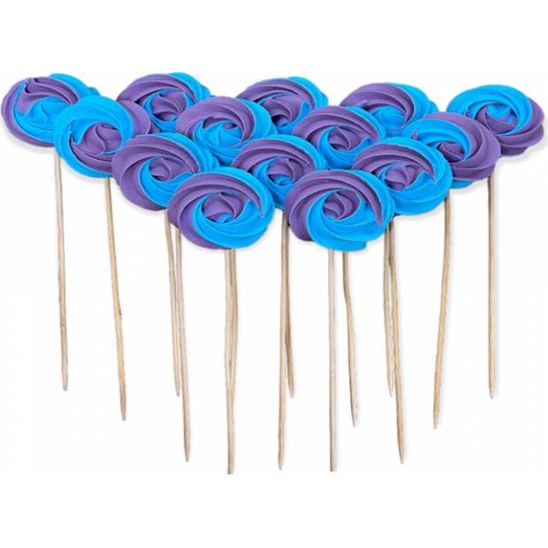 Zuckerlutscher blau und lila 12 Stk.