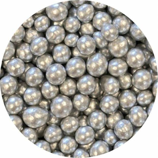 Zucker-Reis-Perlen silber 7mm 1kg