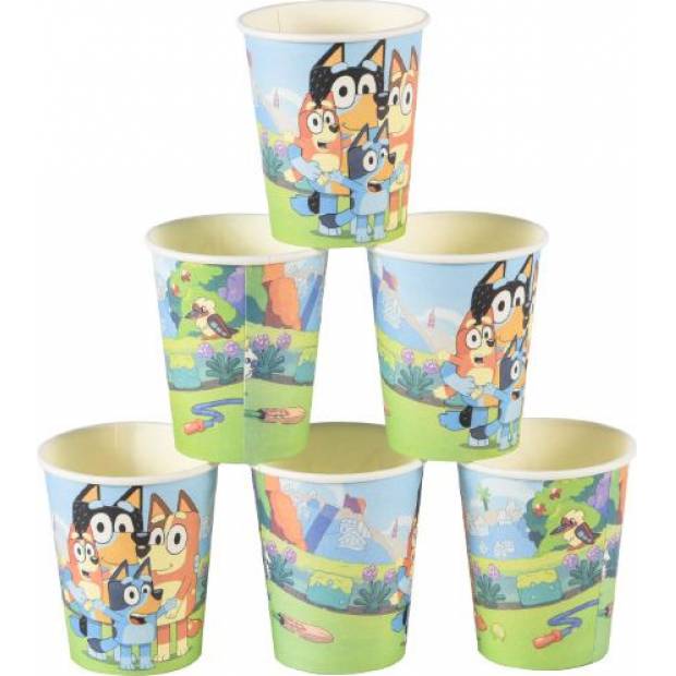 Pappbecher 10Stk. Bluey