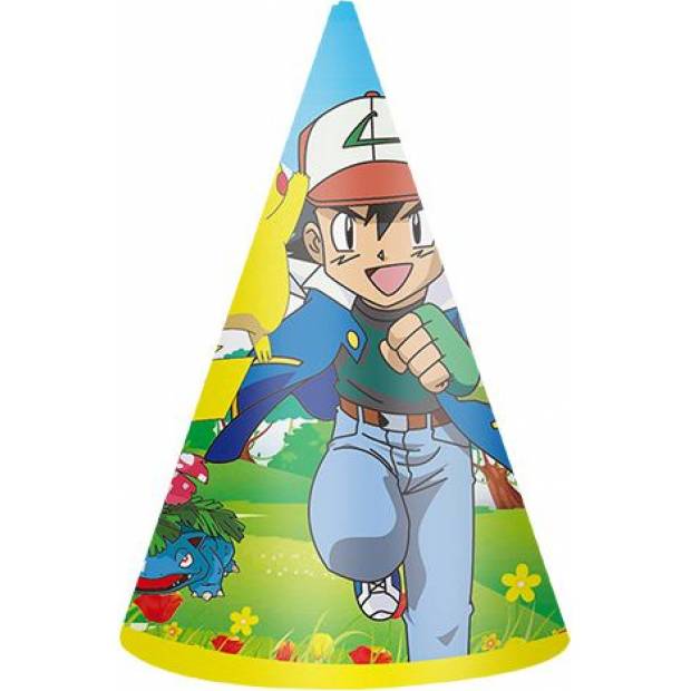Party-Papier Pokémon Kappe 6pcs