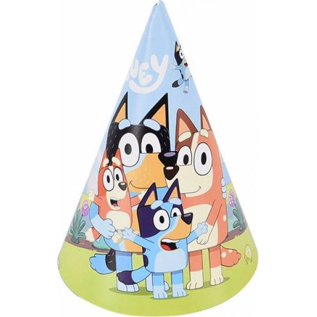 Party Papiermütze Hunde Bluey 6pcs