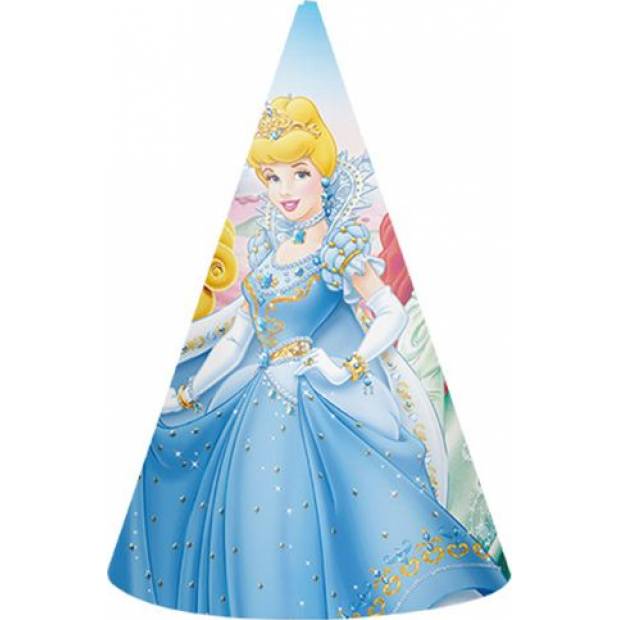 Party Papiermütze Aschenputtel 6St.