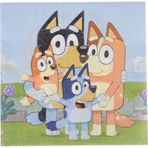 Papierservietten 33x33cm 10Stück Bluey