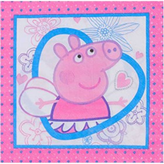 Papierservietten 33x33 cm 10 Stk Peppa Pig