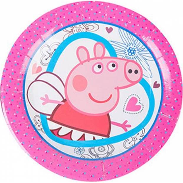 Party-Pappteller 22 cm 10 Stück Peppa Wutz