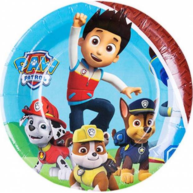 Party-Pappteller, 22 cm, 10 Stück, Paw Patrol