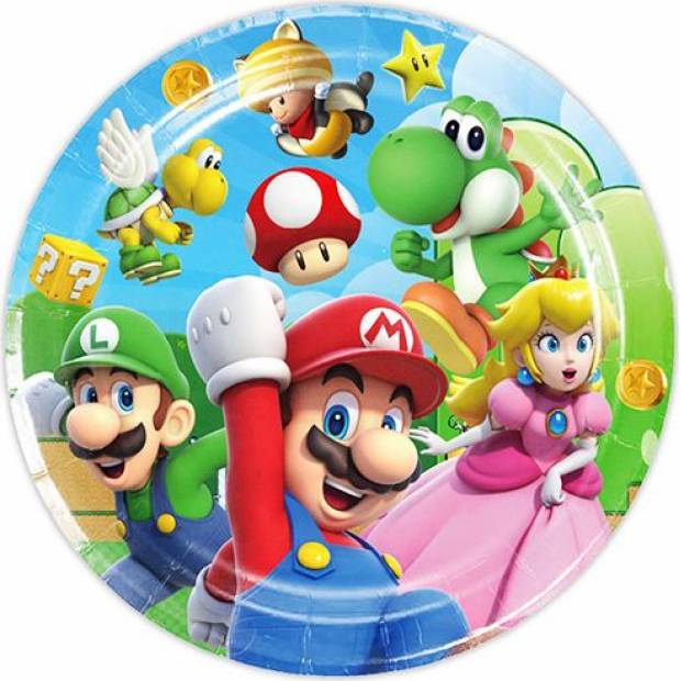 Party Pappteller 22cm 10Stk Mario