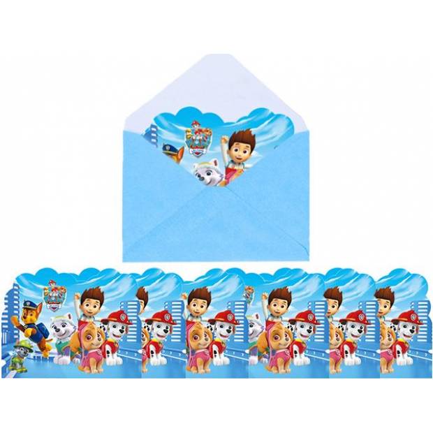 Einladung zum Geburtstag 10 Stück Paw Patrol