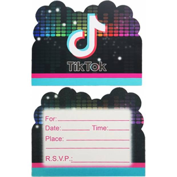 Geburtstagseinladung 10pcs Tik Tok