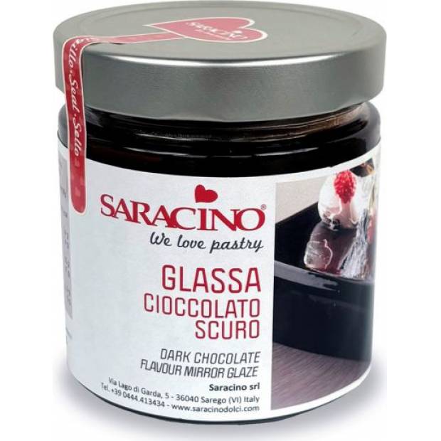 Spiegelglasur aus dunkler Schokolade 350g