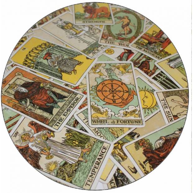 Essbare Tarotkarten aus Papier 19,5 cm