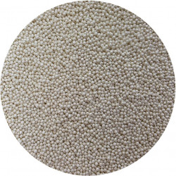 Zuckerperlen metallisch weiß 2mm 80g