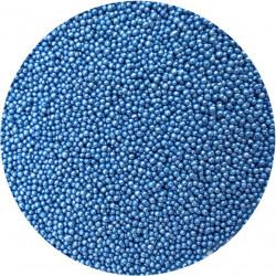 Zuckerperlen metallisch blau 2mm 80g
