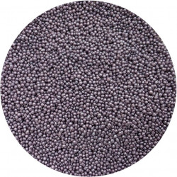 Zuckerperlen metallisch violett 2mm 80g