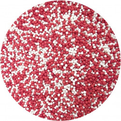 Zuckerperlen rot und weiß 80g